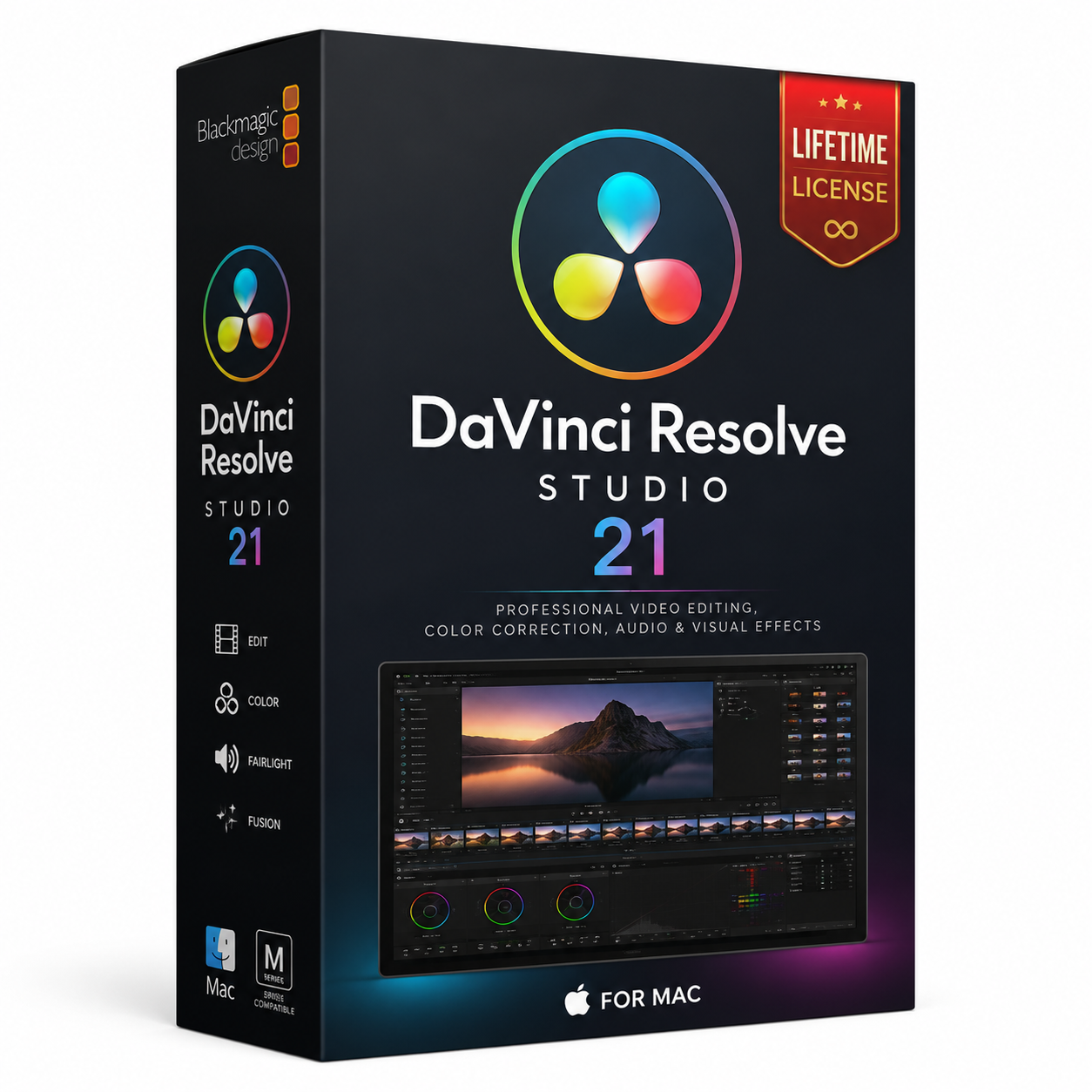 DaVinci Resolve Studio 21 – Lifetime License for Mac