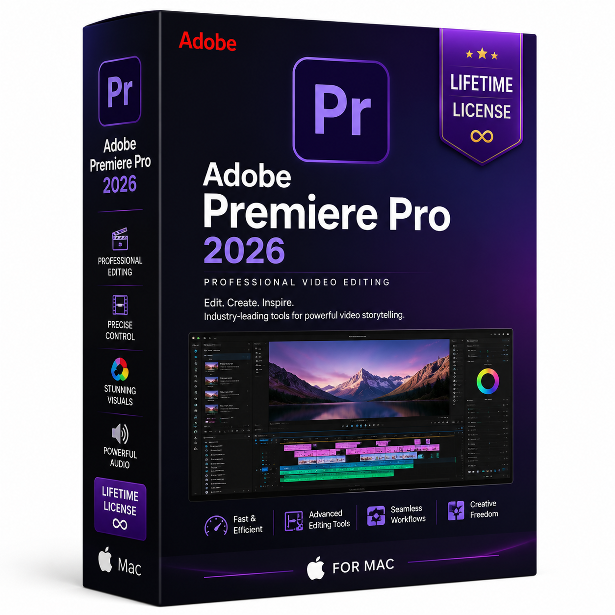 Adobe Premiere Pro 2026 – Lifetime License for Mac