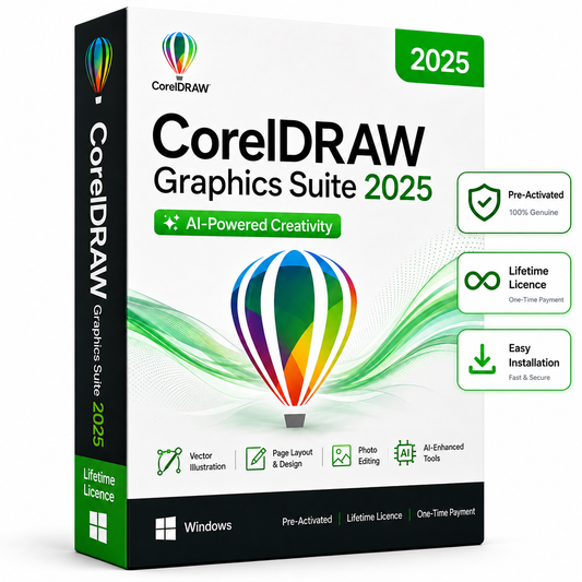 CorelDRAW Graphics Suite 2025 – Pre Activated Lifetime