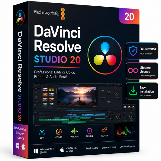 DaVinci Resolve Studio 20 – Pre Activated Lifetime
