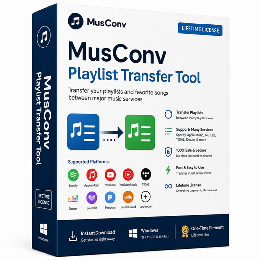 MusConv Playlist Transfer Tool