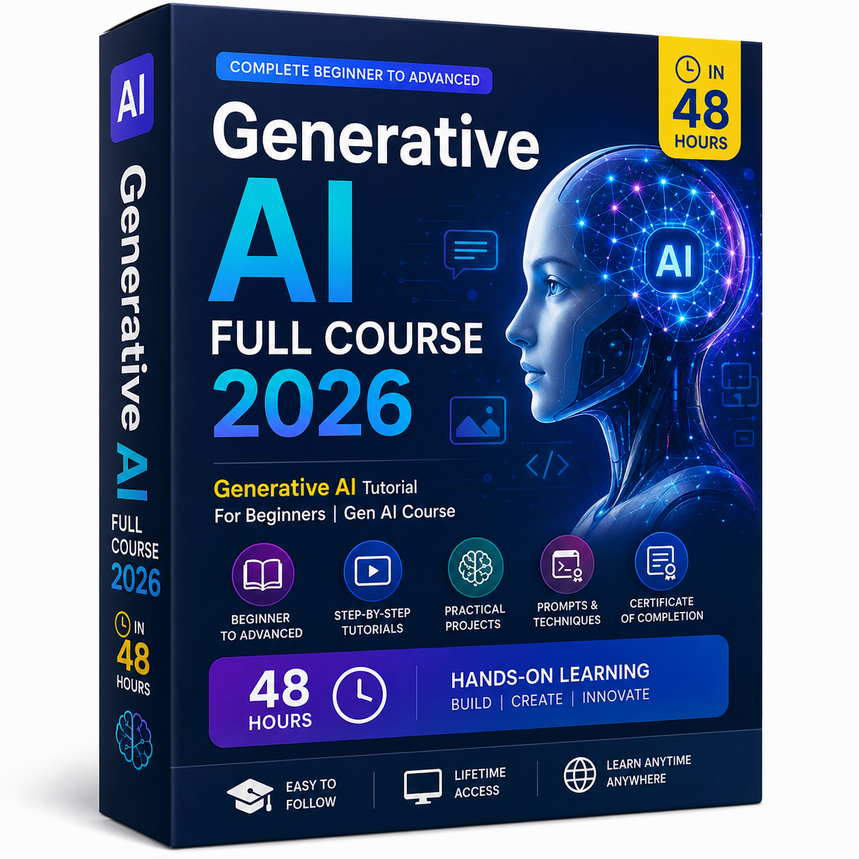 Generative AI Full Course 2026 | Gen AI Tutorial For Beginners | 48 Hours