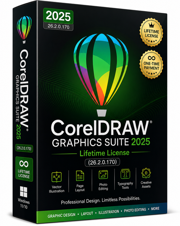 CorelDRAW Graphics Suite 2025 – Lifetime License