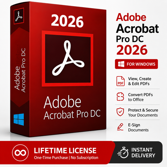 Adobe acrobat 2026 for Windows PDF Lifetime Instant Delivery