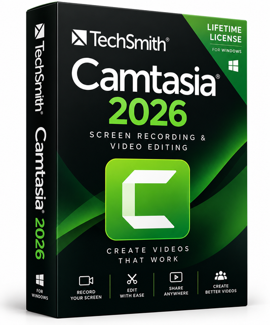 TechSmith Camtasia 2026 Lifetime License for Windows