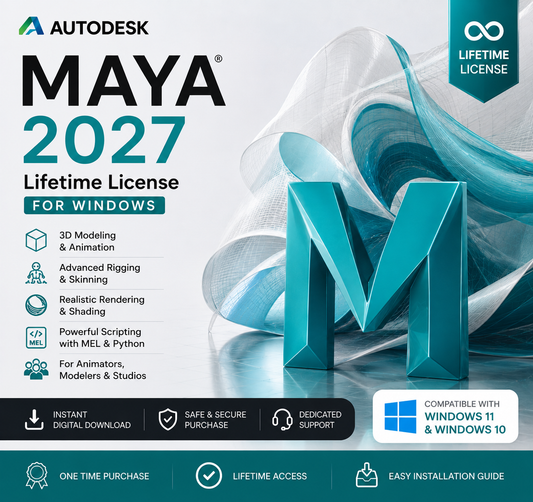 Autodesk Maya 2027 Lifetime License for Windows