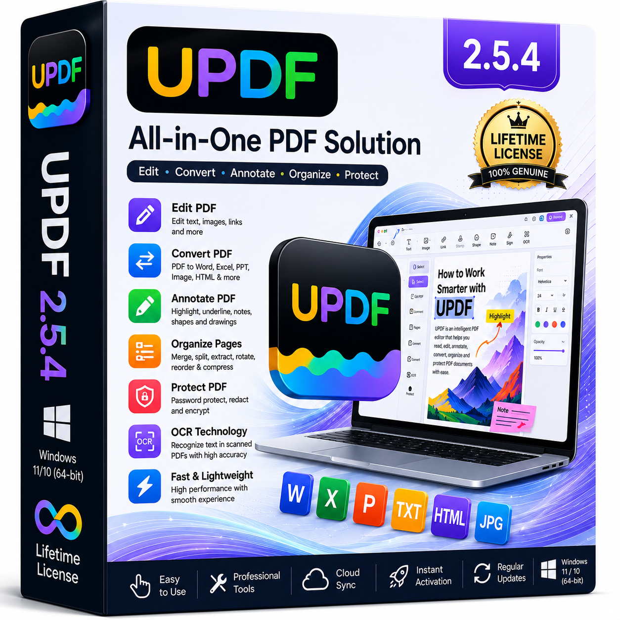 UPDF 2.5.4 – PDF Editor Lifetime License Download