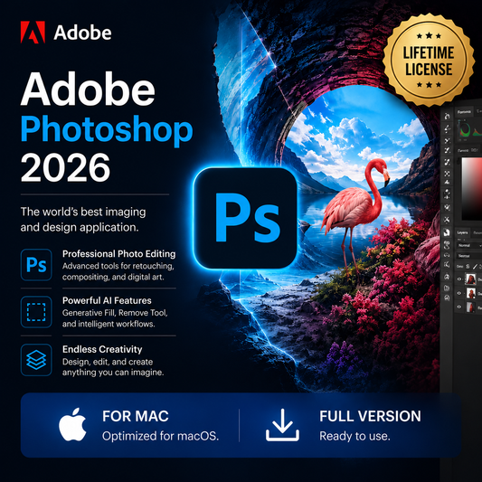 Adobe Photoshop 2026 – Lifetime License for Mac