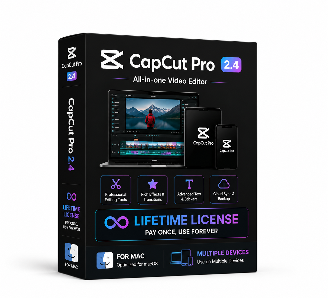 CapCut Pro 2.4 – Lifetime License for Mac (Multiple Devices)
