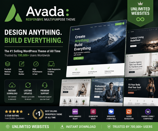Avada Wordpress Multipurpose Theme – Unlimited Websites