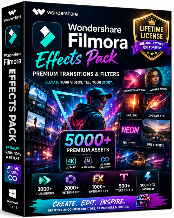 Wondershare Filmora Effects Pack – Instant Download