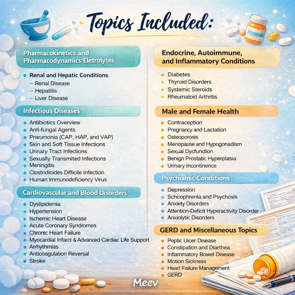 Ultimate Pharmacy Study Bundle 2026 – NAPLEX Prep Notes Guide