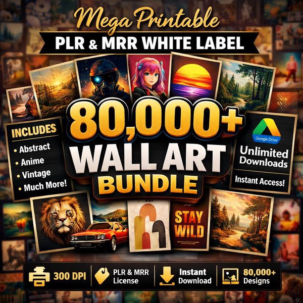 Mega Printable Wall Art Bundle – 80,000+ Posters