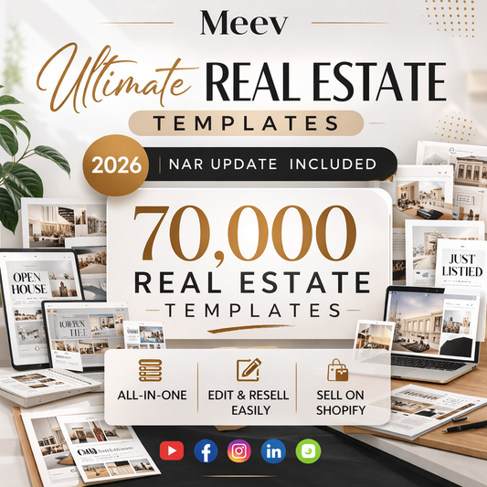 Real Estate Marketing Templates for Canva – Agent Flyers & Social Media Kit