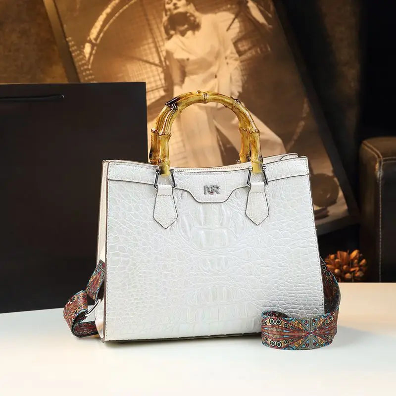 Luxury Crocodile Leather Handbag