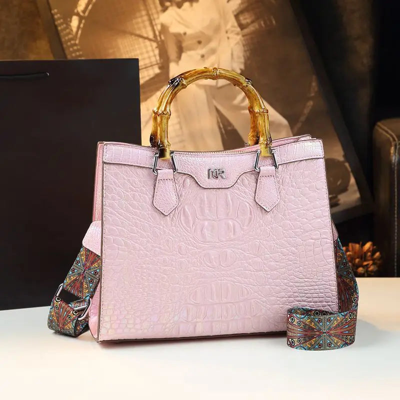 Luxury Crocodile Leather Handbag