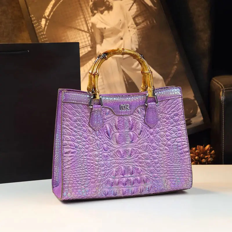 Luxury Crocodile Leather Handbag