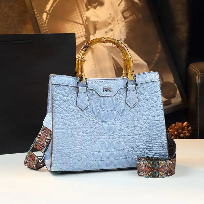 Luxury Crocodile Leather Handbag