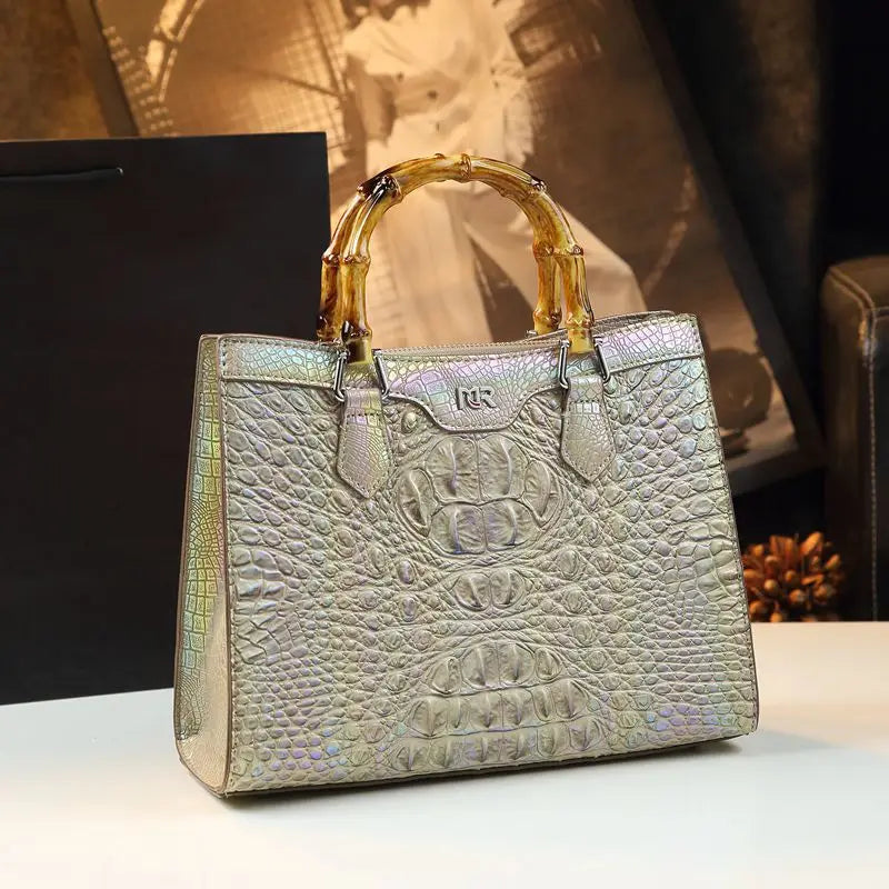 Luxury Crocodile Leather Handbag
