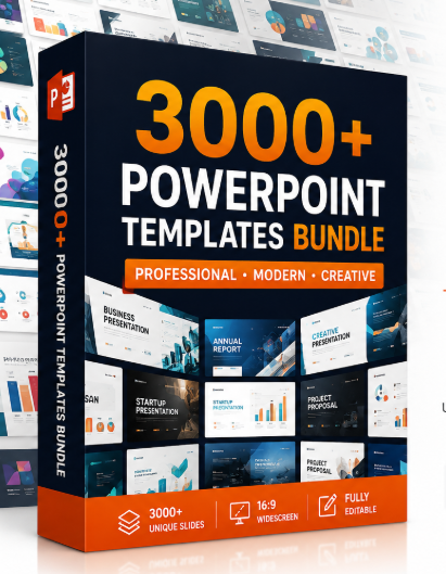 3000 PowerPoint Templates Bundle – Instant Download