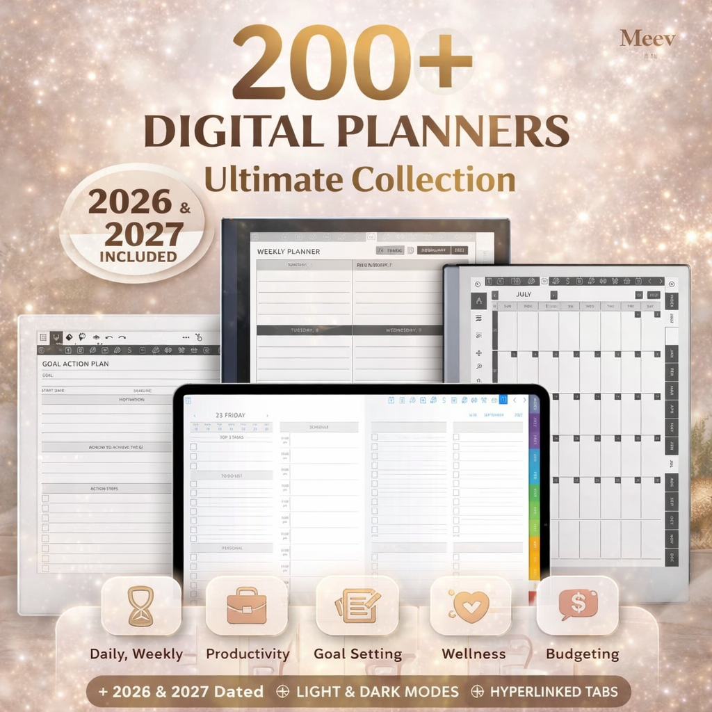Ultimate Digital Planner Bundle 2026–2027 for iPad & Android