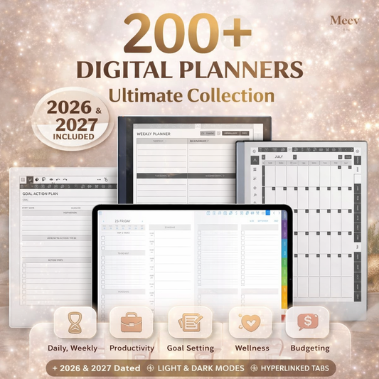 Ultimate Digital Planner Bundle 2026–2027 for iPad & Android