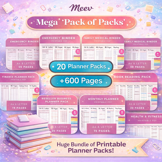 Ultimate Life Planner Bundle – 20-in-1 Printable Planners Pack