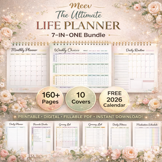 Ultimate Life Planner Bundle – Home Management Printable Planner Kit