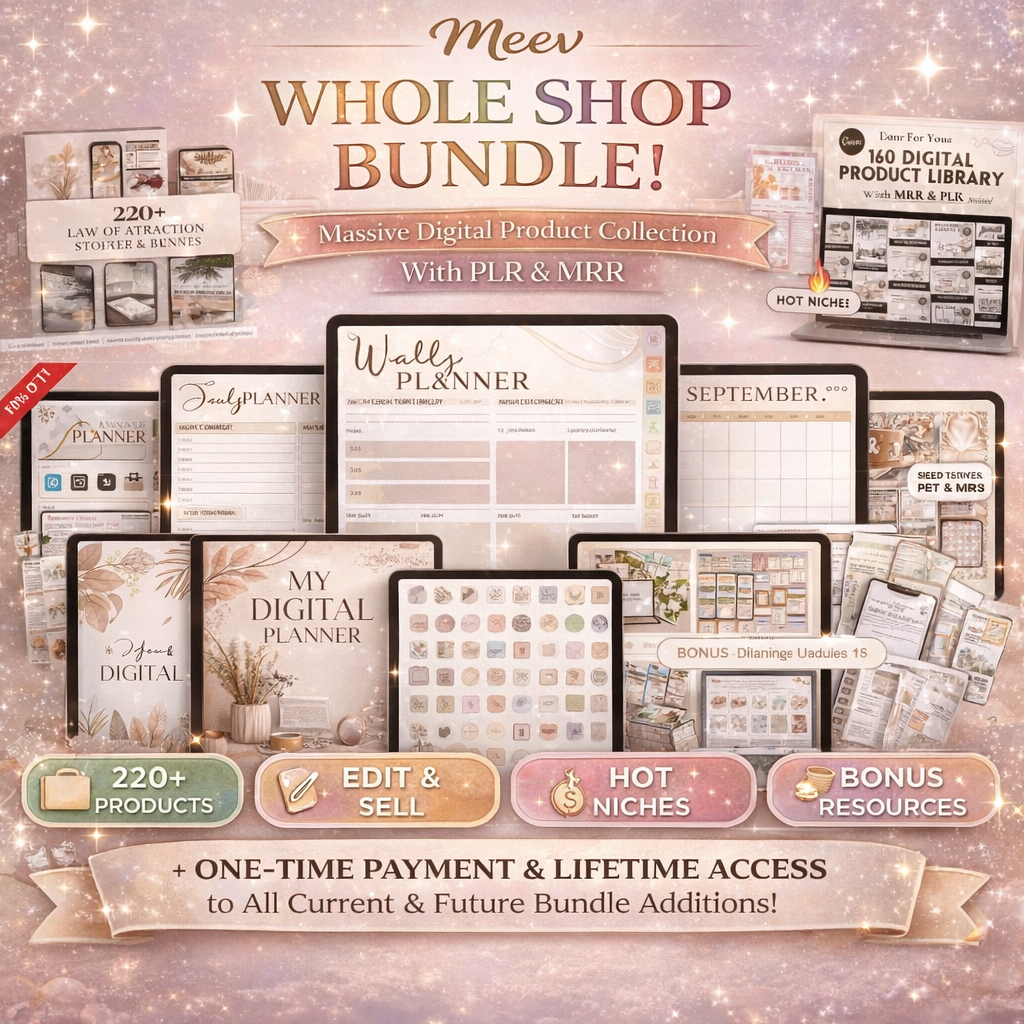 Ultimate PLR & MRR Digital Product Bundle – 500+ Canva Templates