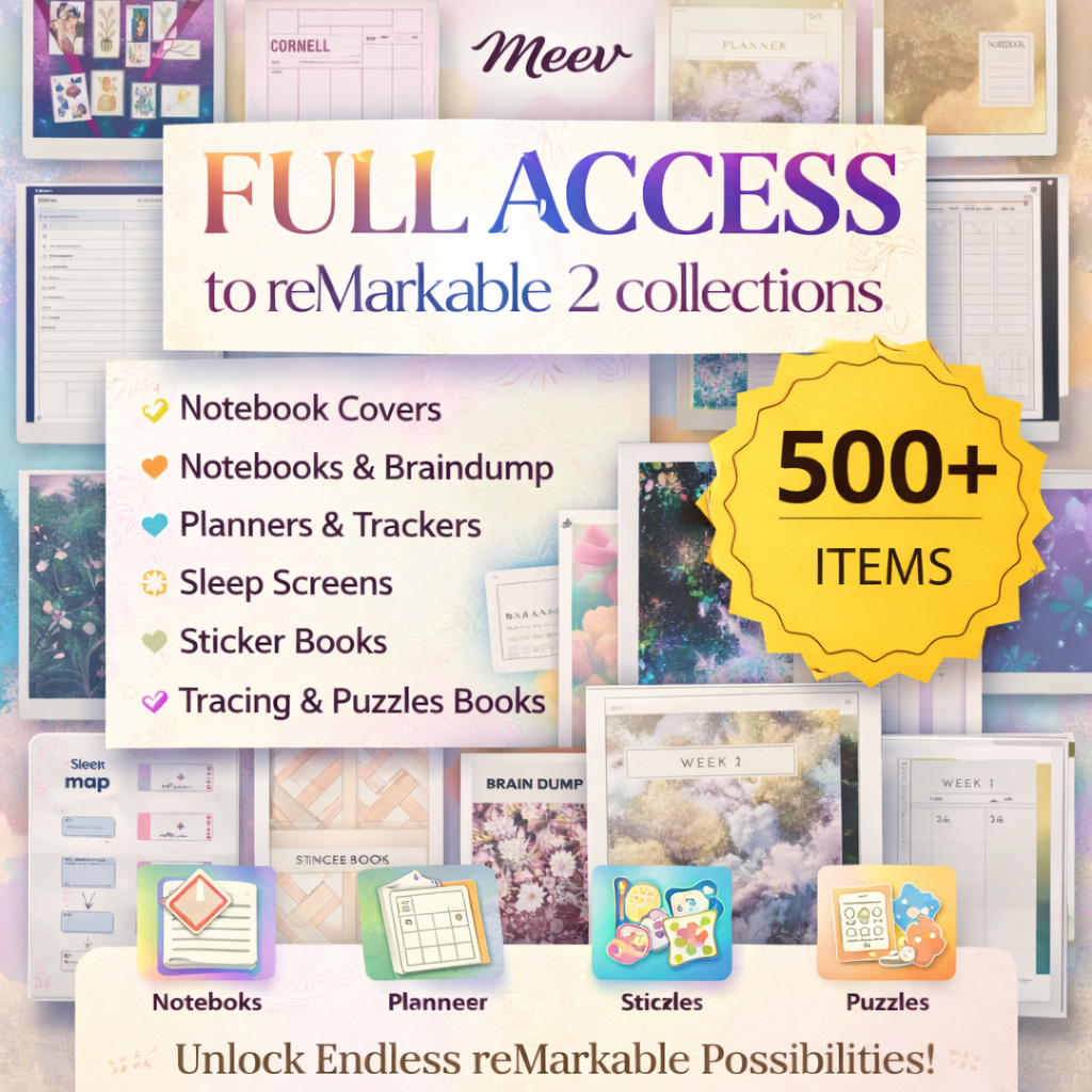Ultimate reMarkable Templates Bundle – 500+ Planners & Notebooks