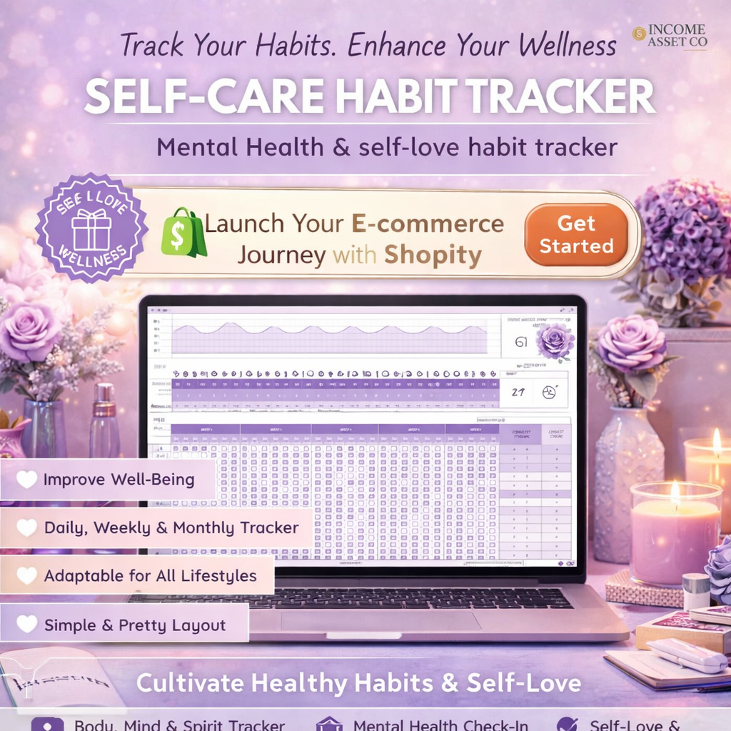 Sunflower self-care habit tracker Notion dashboard layout