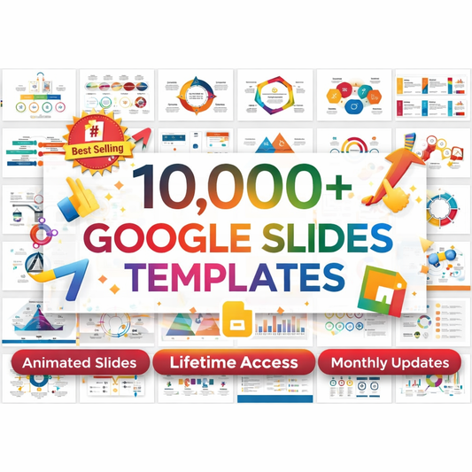 10,000+ Google Slides Templates Bundle | Editable Slides for Business, Education, Marketing | Google Slides & Microsoft PowerPoint