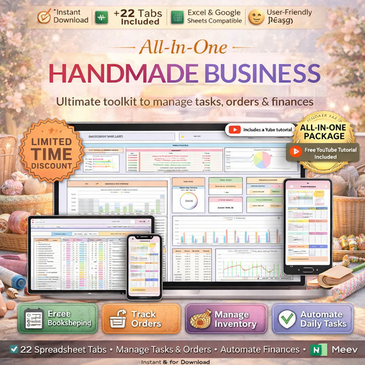 Order tracker template for Etsy and Shopify sellers