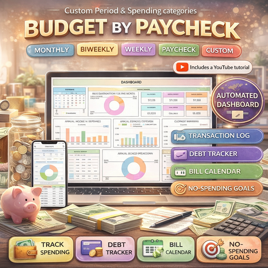Google Sheets budget planner for weekly and monthly pay
