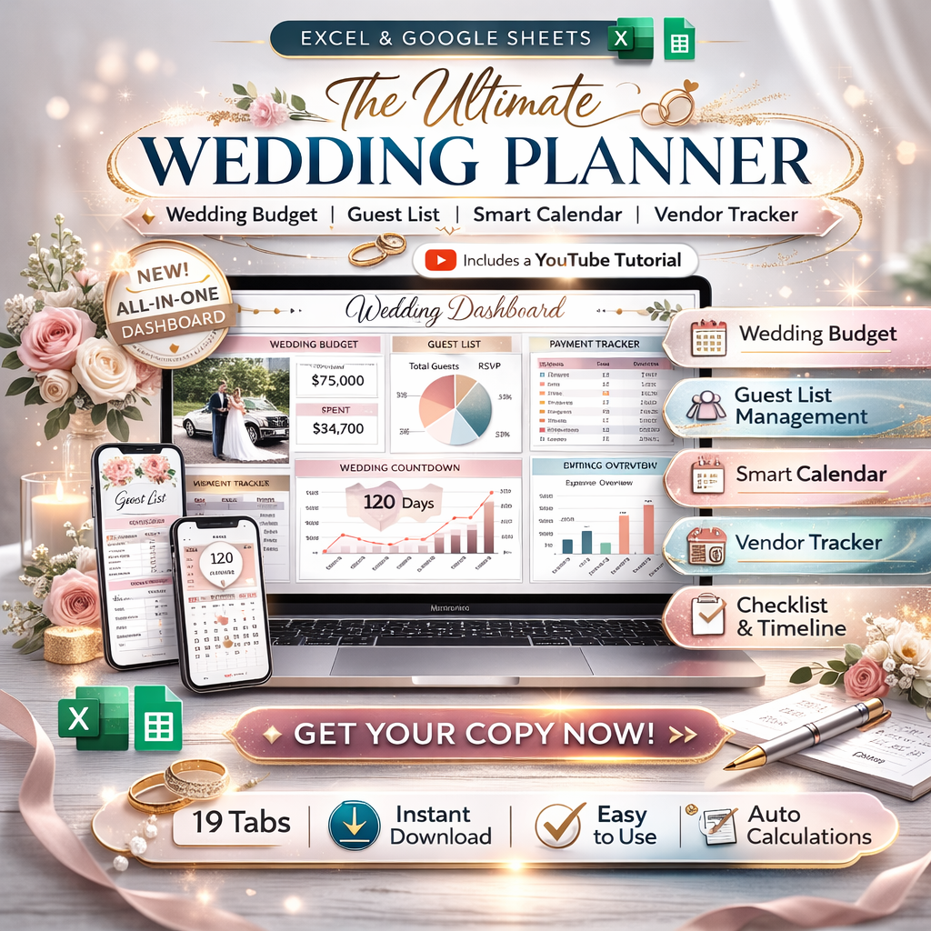 Small Business Pricing Calculator Spreadsheet – Google Sheets & Excel Handmade Product Cost Calculator with Profit Margin Tracker