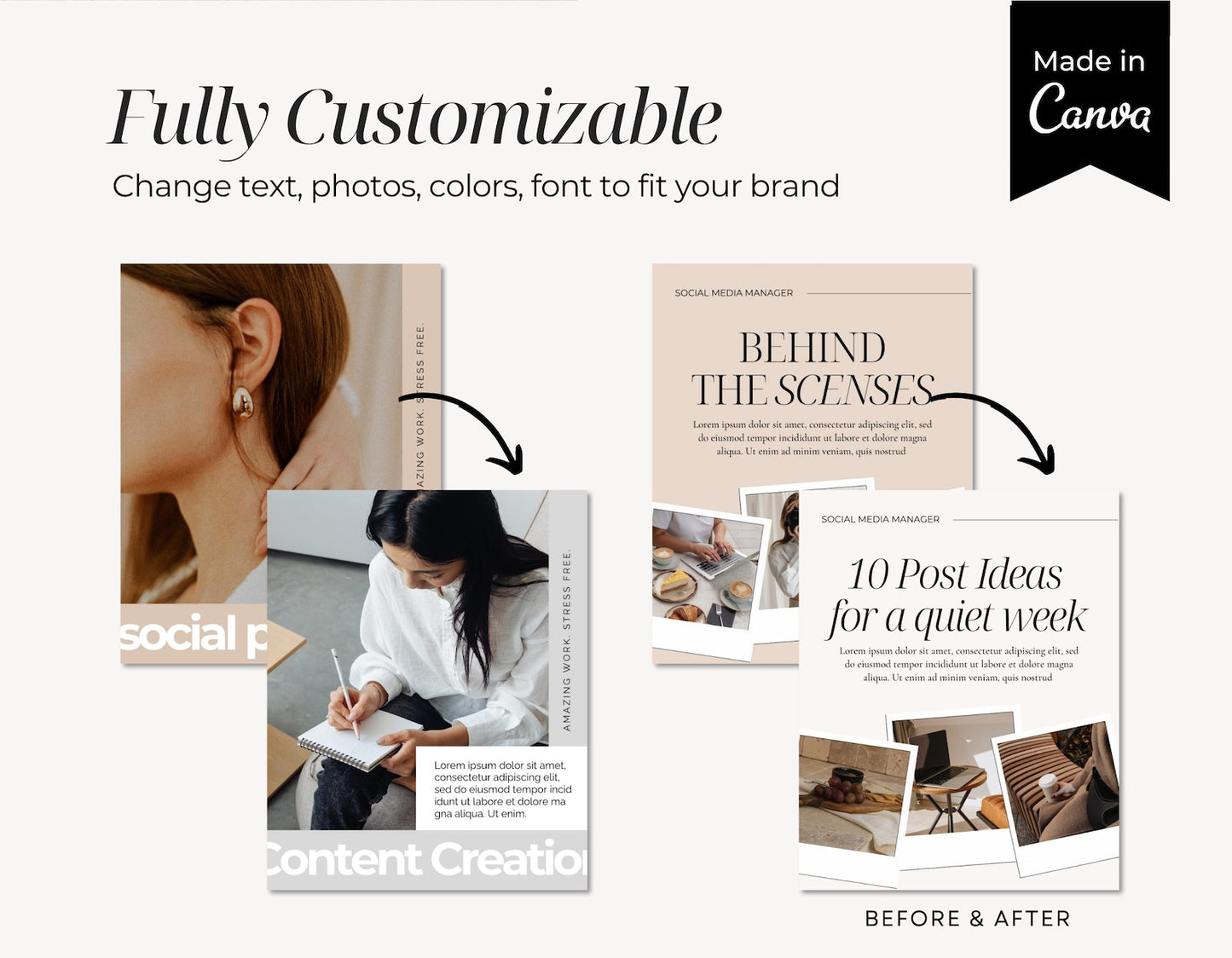 Social Media Manager Templates – Instagram Canva Bundle