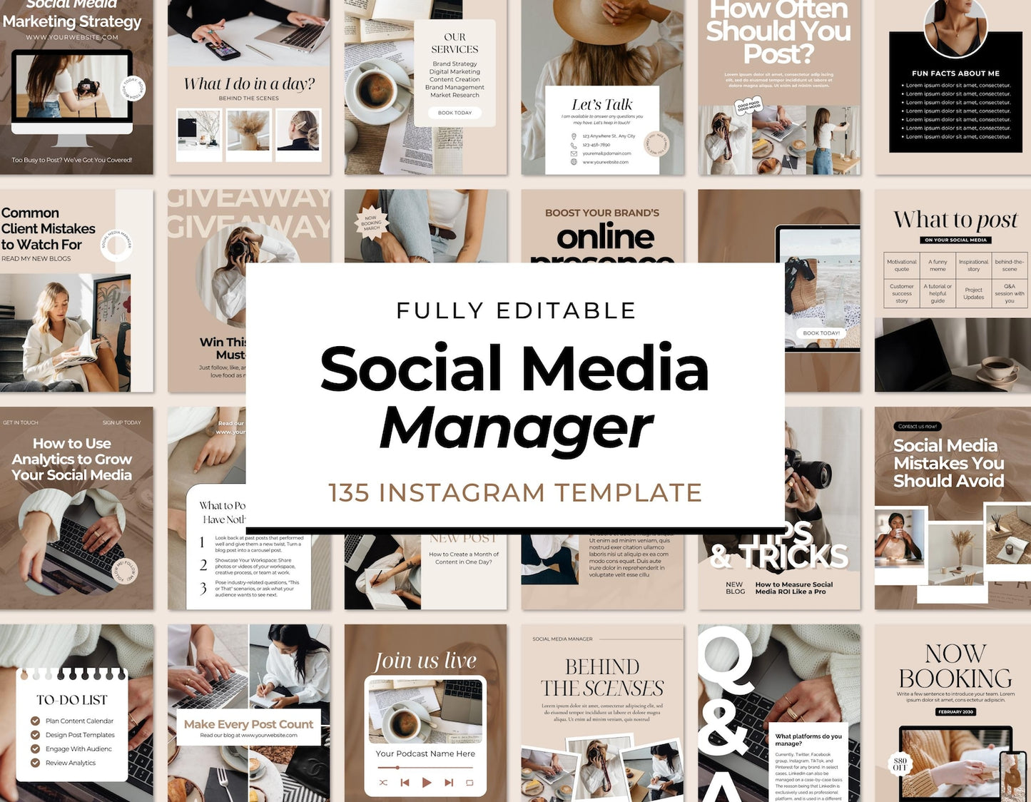 Social Media Manager Templates – Instagram Canva Bundle