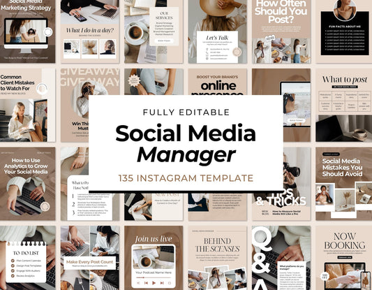 Social Media Manager Templates – Instagram Canva Bundle