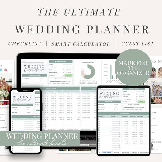Ultimate Wedding Planner Bundle: Spreadsheet & Canva Templates