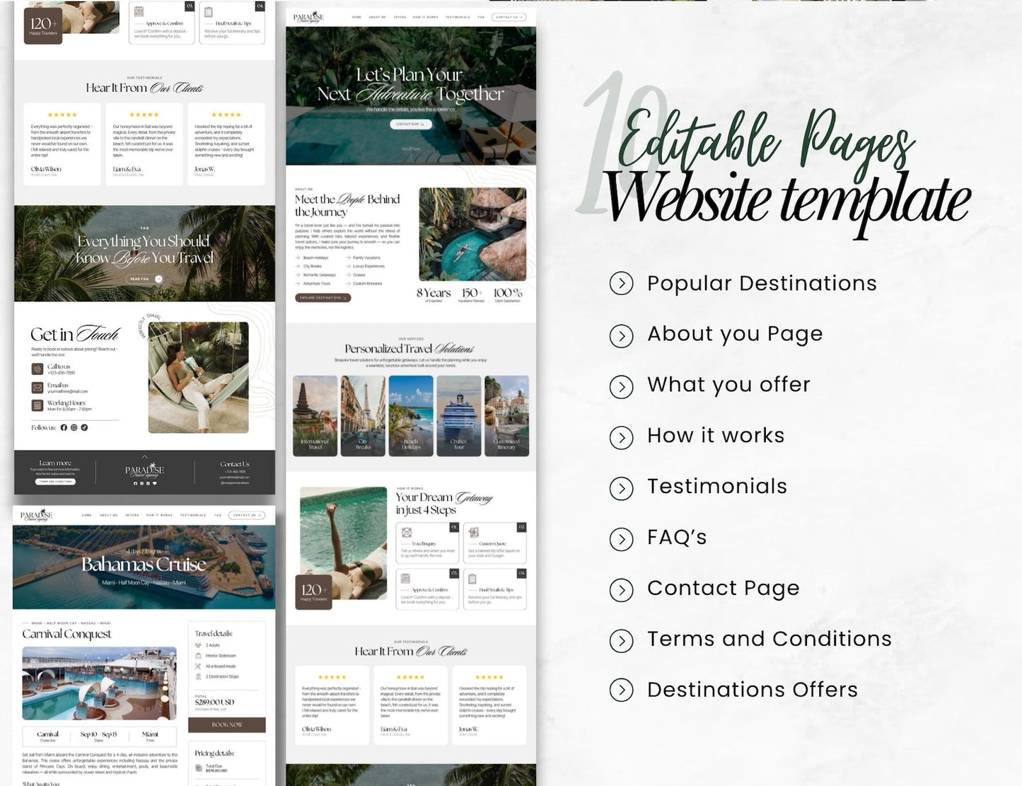 Travel Agent Canva Templates Bundle