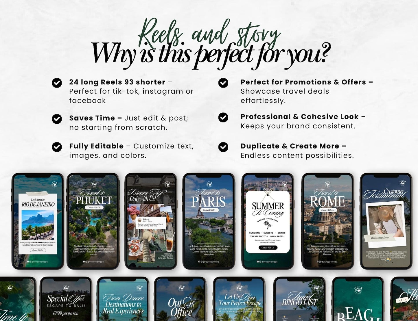 Travel Agent Canva Templates Bundle