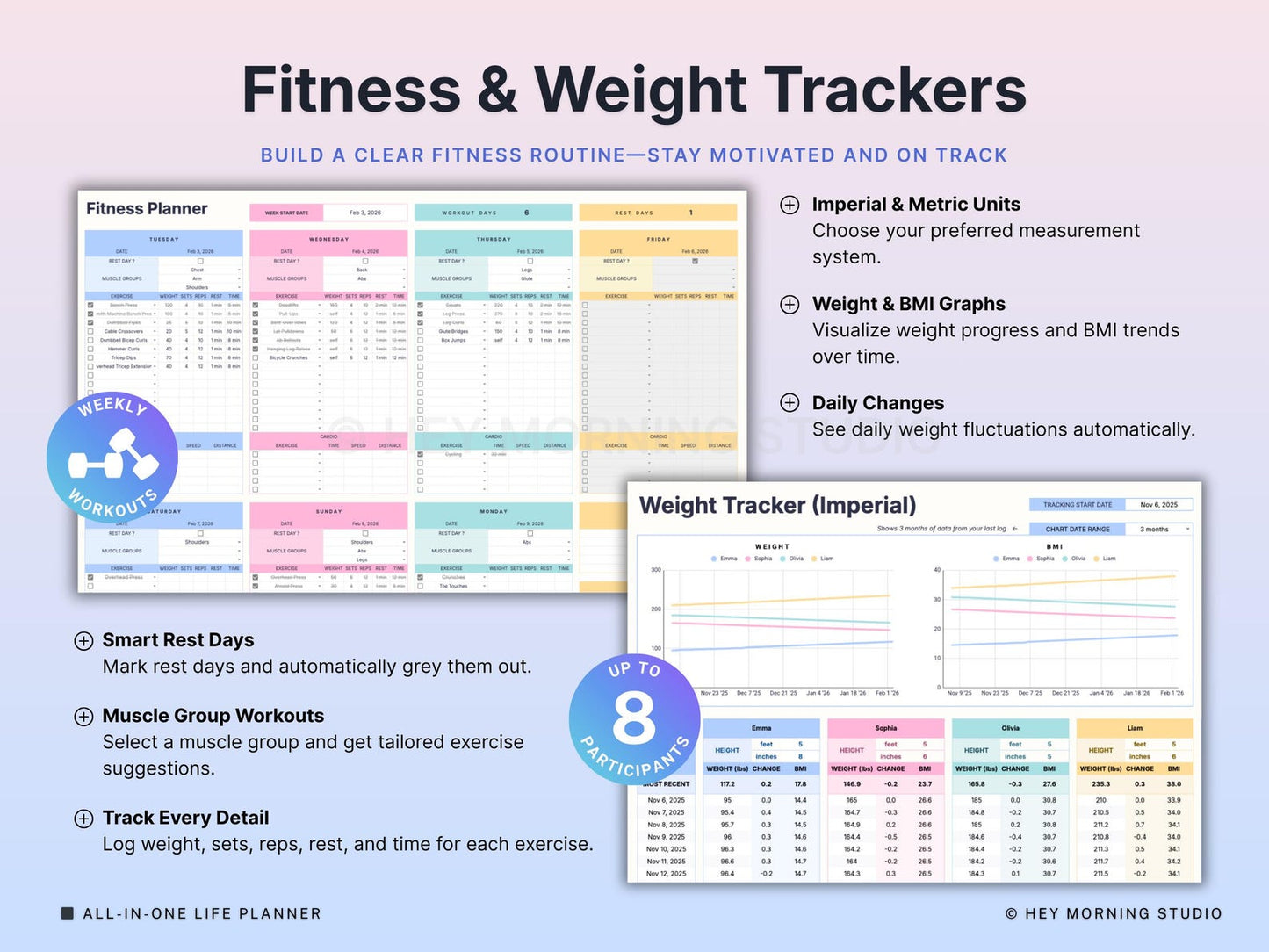 ADHD Life Planner – Google Sheets & Excel