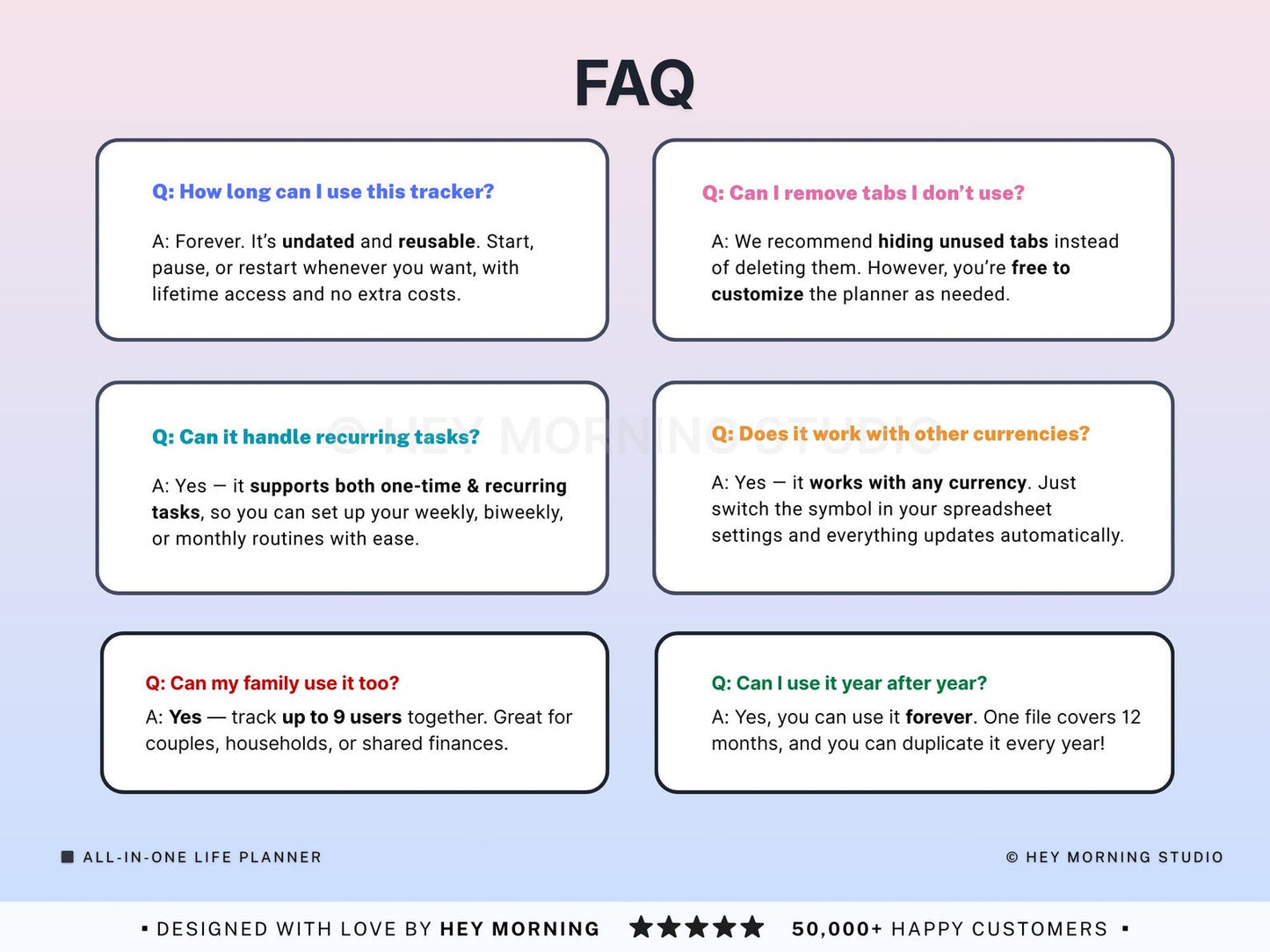 ADHD Life Planner – Google Sheets & Excel