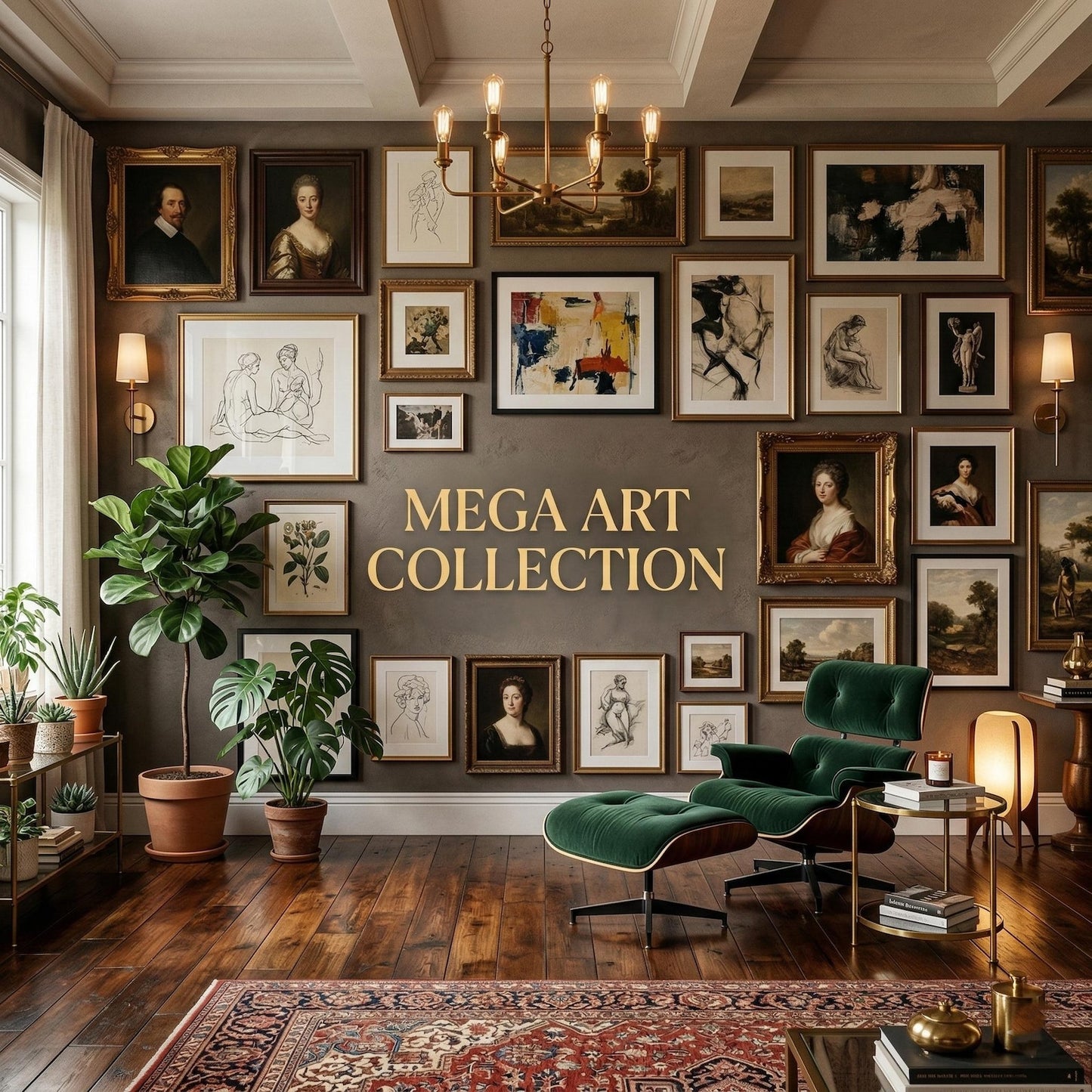 150,000+ Printable Wall Art Bundle with PLR & MRR Rights