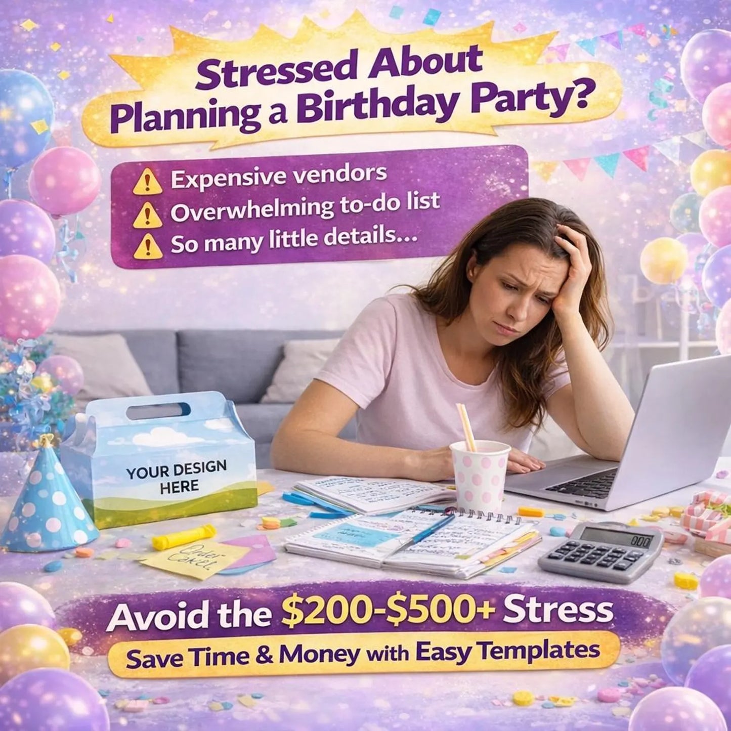 50,000+ Party Favor Templates Bundle – Editable Canva Birthday Decorations, Chip Bags, Water Bottle Labels & DIY Party Kit (Instant Download)