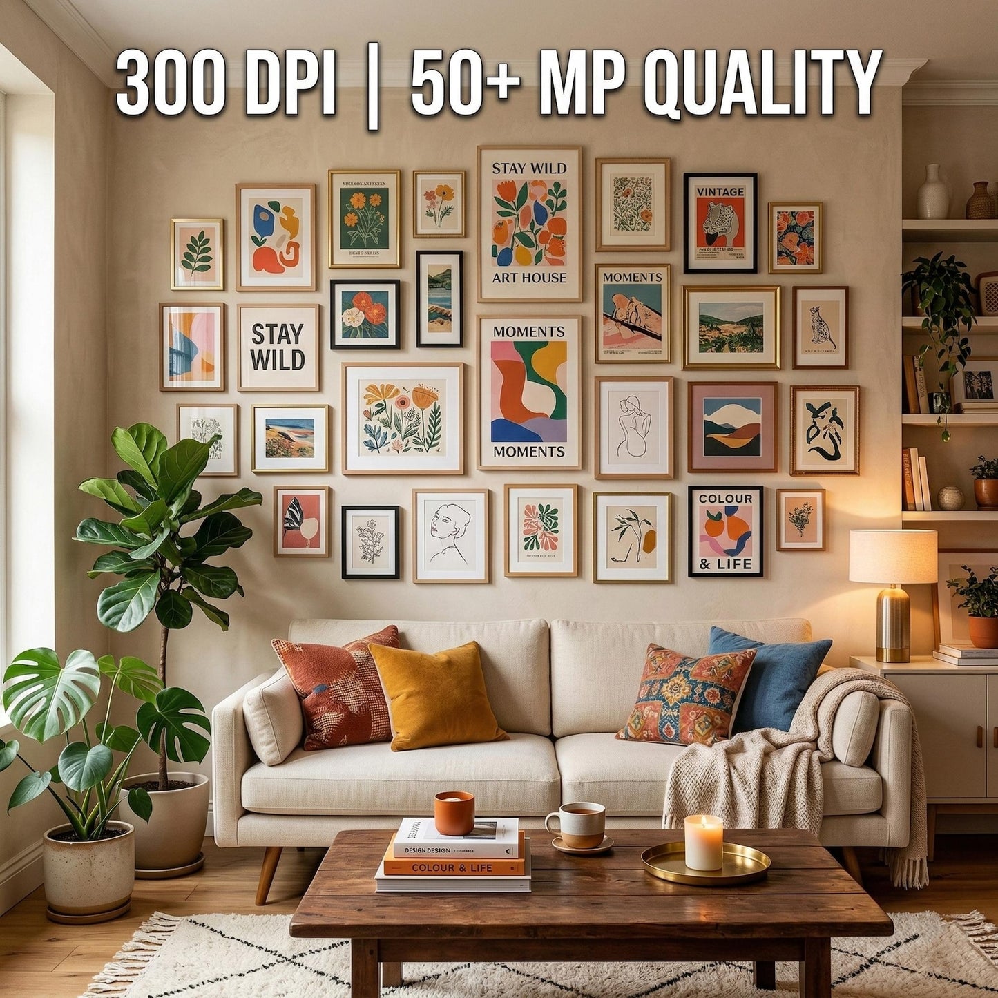 150,000+ Printable Wall Art Bundle with PLR & MRR Rights