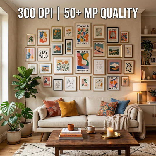 150,000+ Printable Wall Art Bundle with PLR & MRR Rights