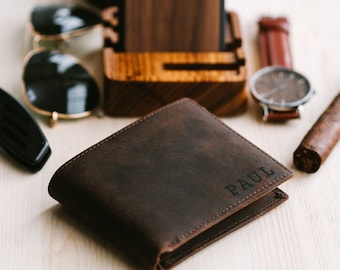Personalized Leather Wallet for Men