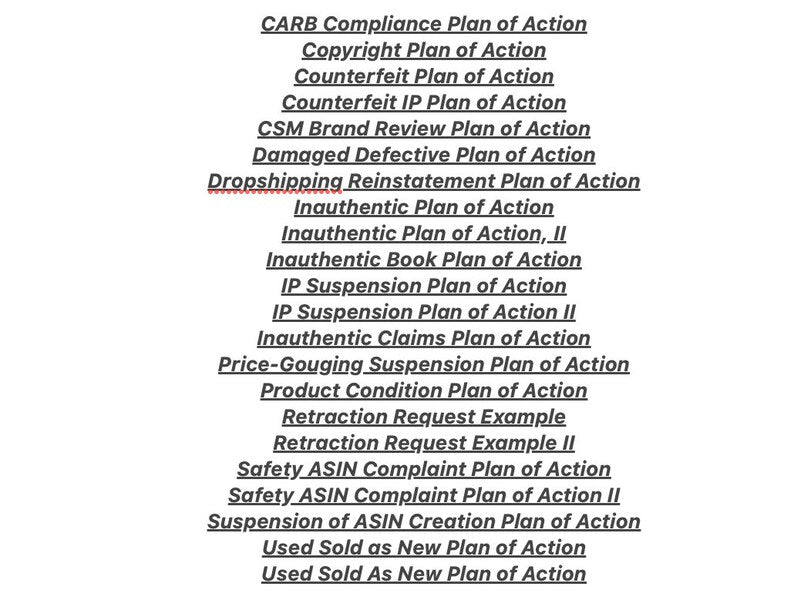 Amazon Suspension Appeal Templates – 60+ Plan of Action Letters