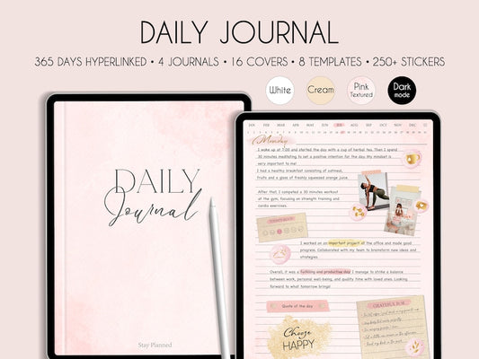 Hyperlinked Digital Daily Journal for iPad